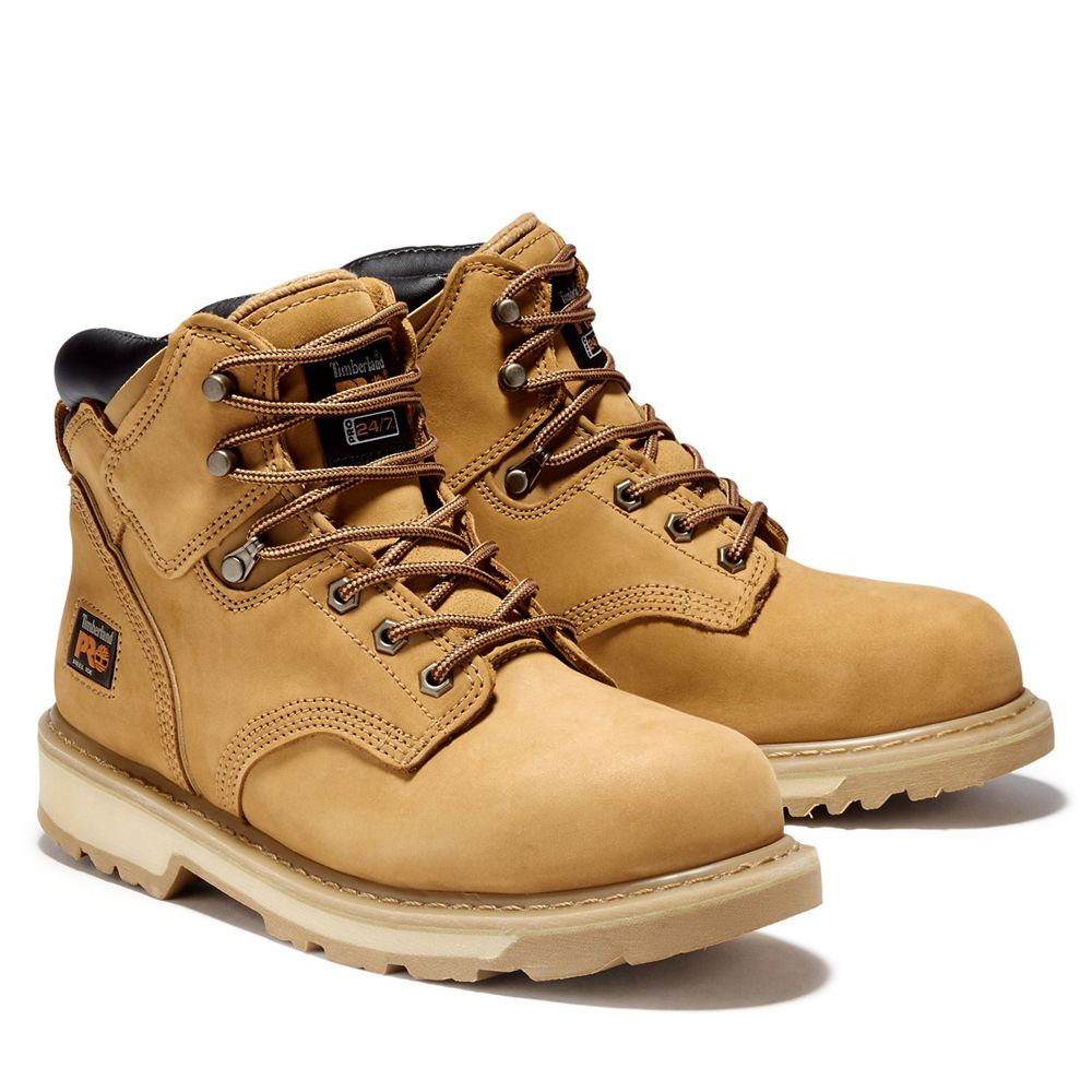 Bocanci De Muncă Timberland Barbati Maro - Pro® Pit Boss 6\" Steel Toe - Romania - OPBLQG208